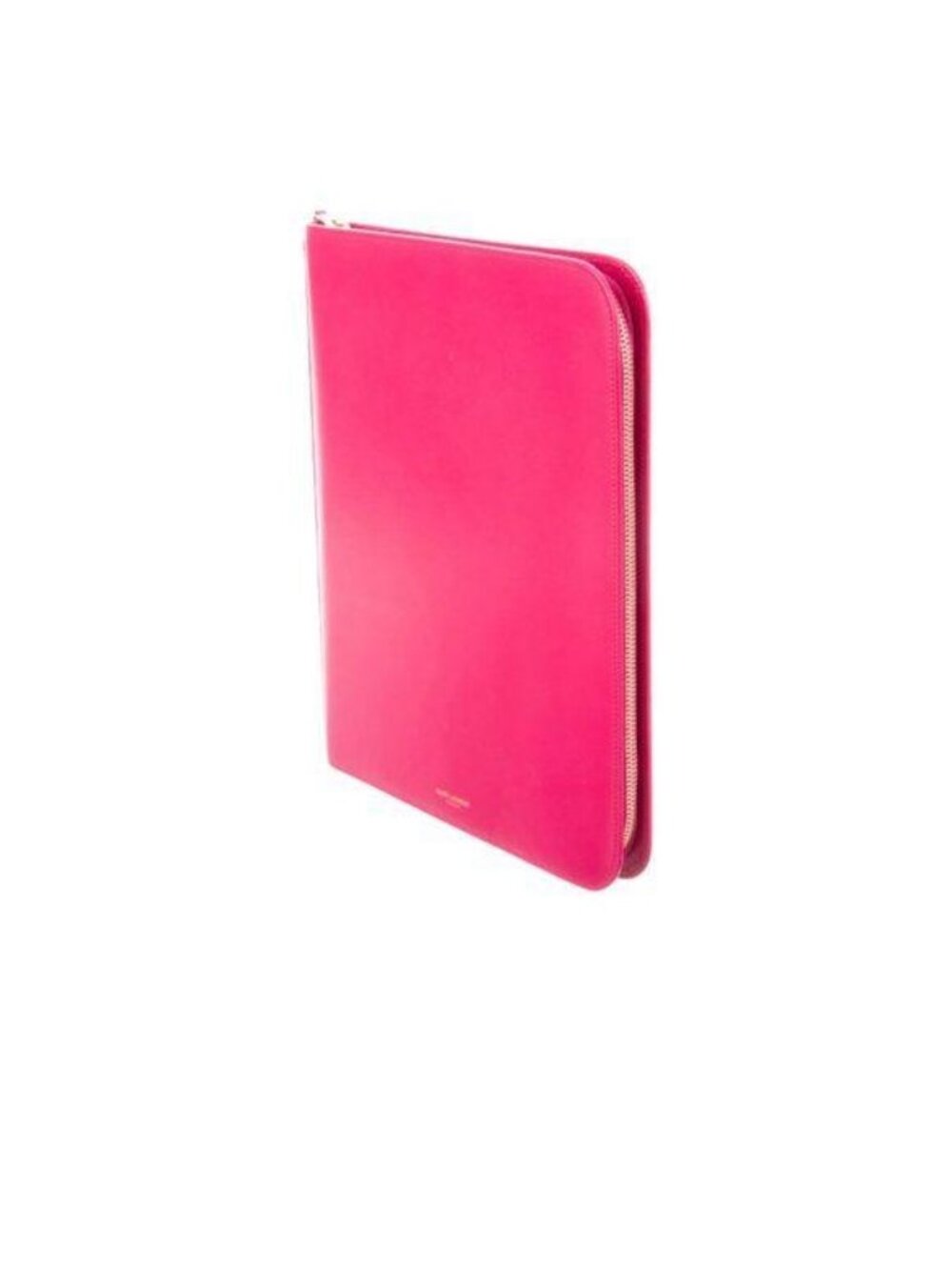Saint Laurent Fuchsia Leather Tablet Case With Gold Hardware - Picture 2 of 14